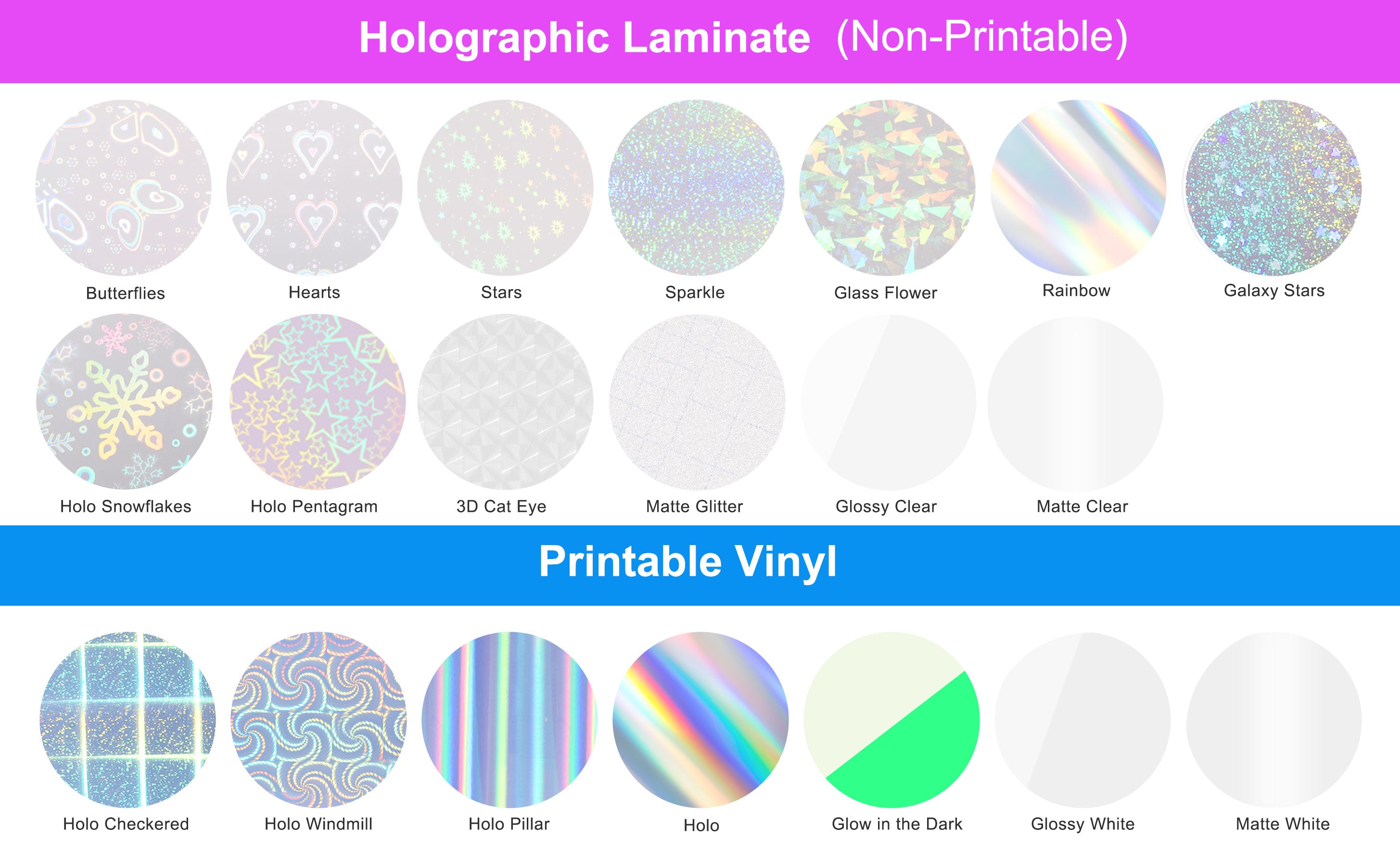 Inkjet Printable Sticker Vinyl