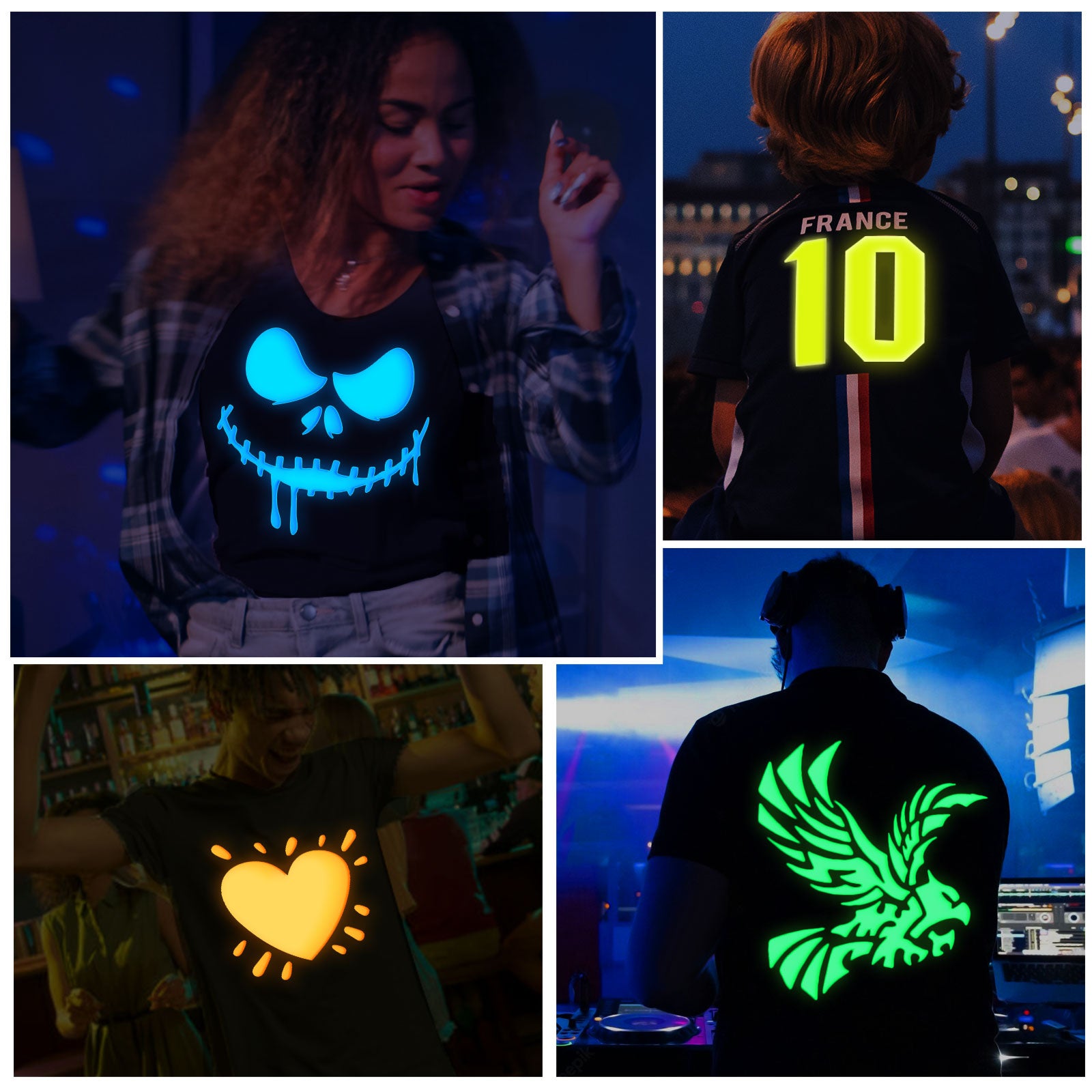 Glow in the Dark Puff Heat Transfer Vinyl