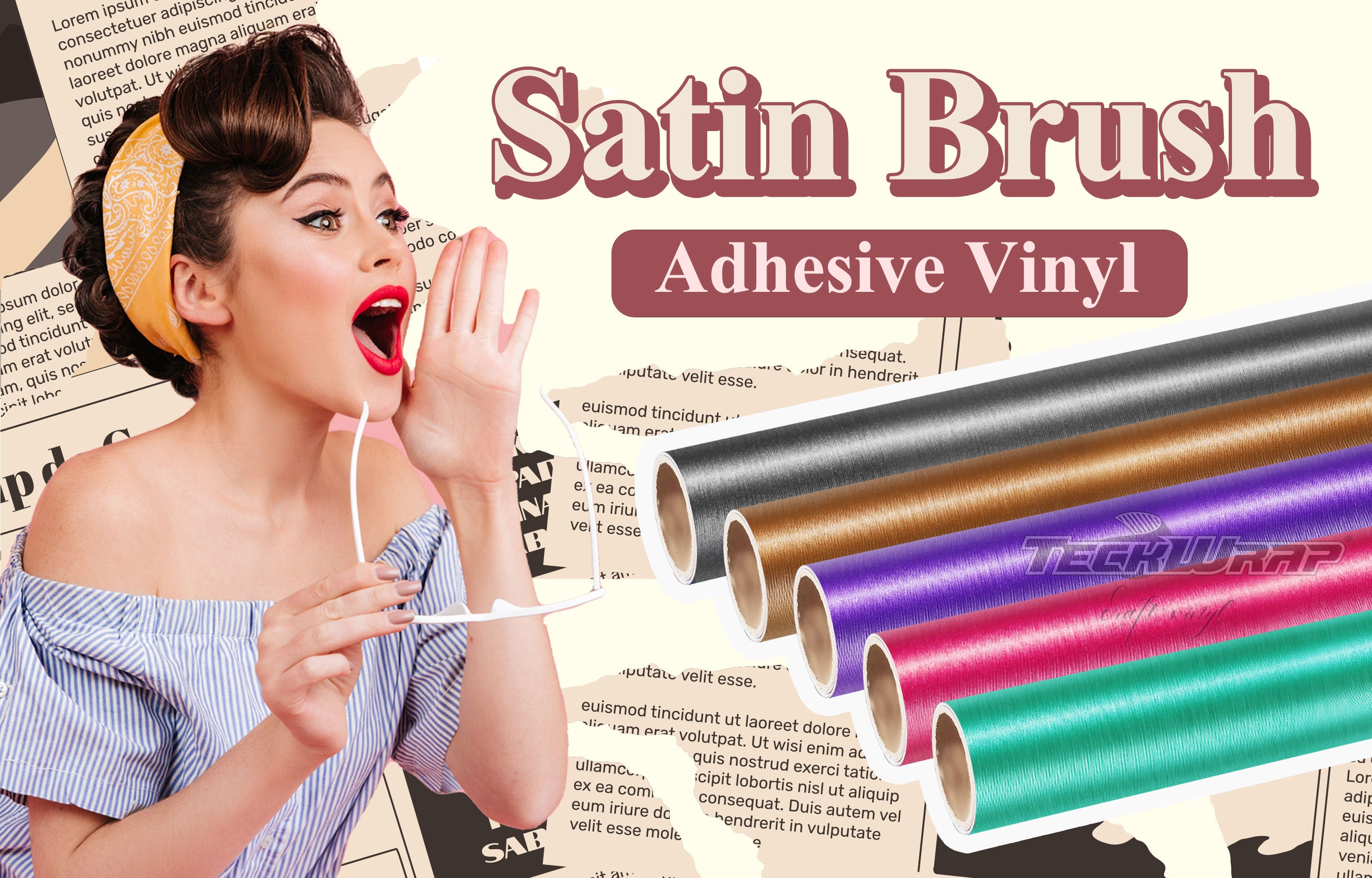 Satin Brush Adhesive Vinyl