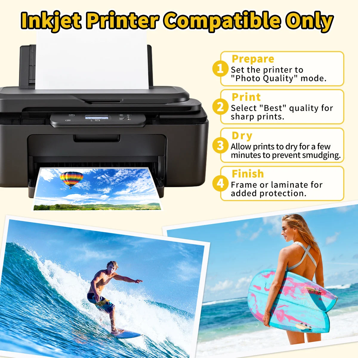 Inkjet Printable Photo Paper